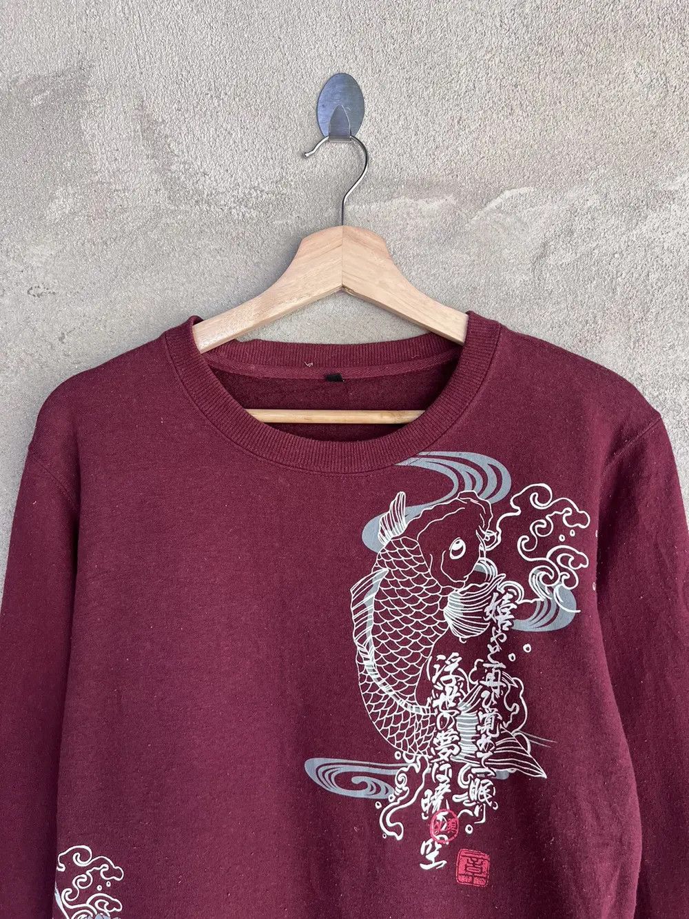 Japanese Brand Sukajan Koi Fish Sweatshirt Size US S / EU 44-46 / 1 - 3 Thumbnail
