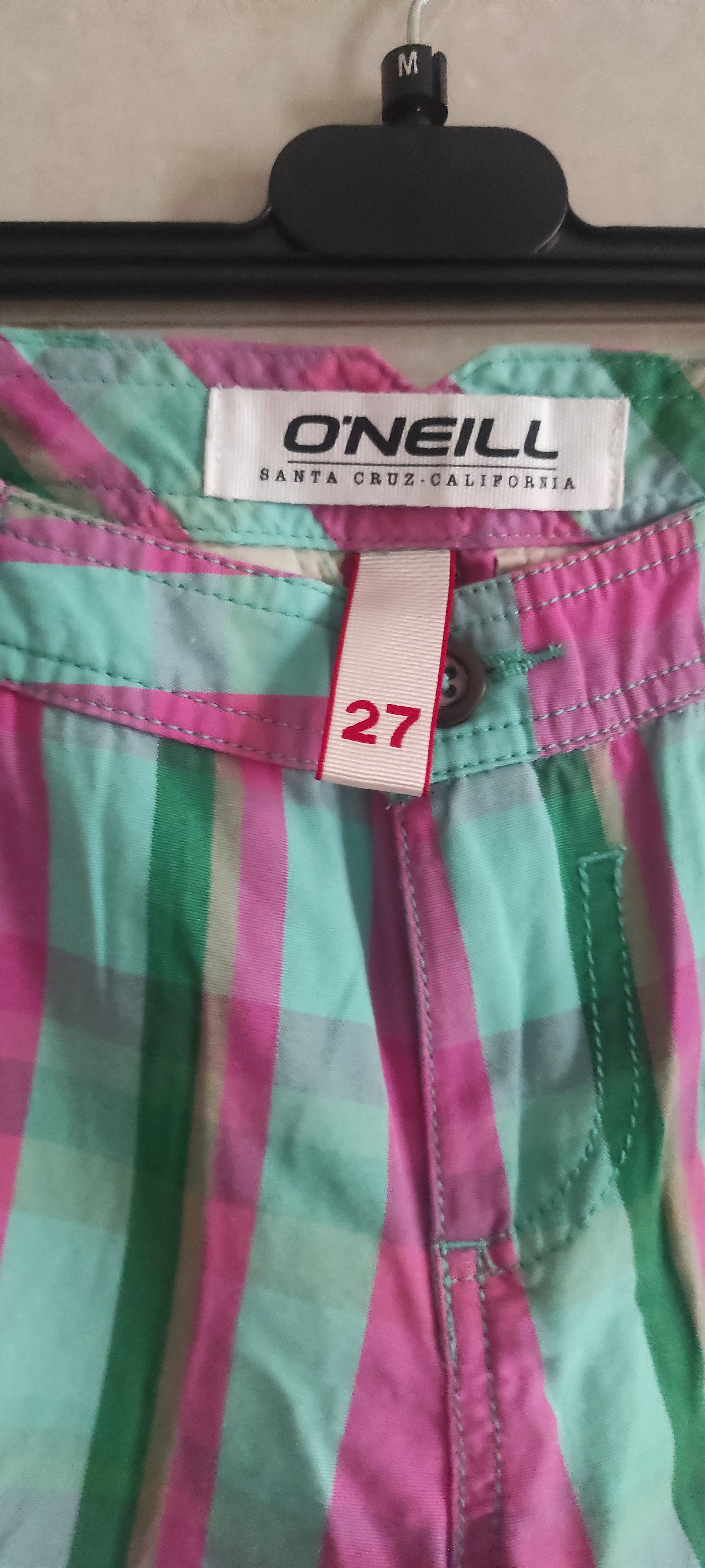 O'Neill Lot Of 2 Oneill Men's Plaid Bermuda Striped Shorts Size 32 Size US 27 - 7 Thumbnail