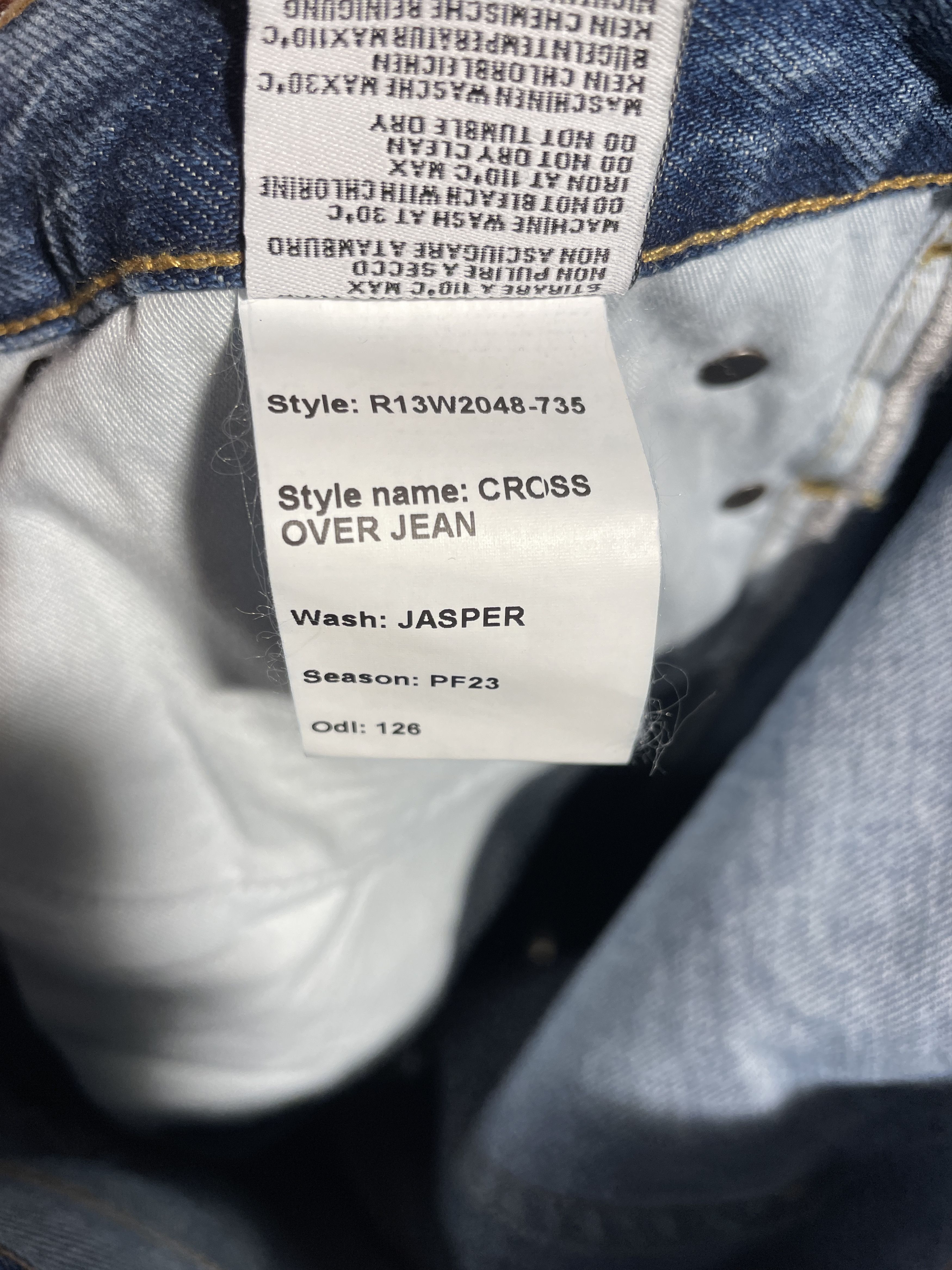 R13 R13 Crossover Jasper Size 26" / US 2 / IT 38 - 9 Thumbnail