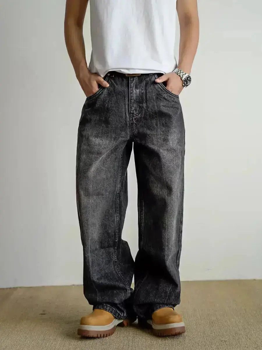 Japanese Brand Heavy Wash Aged Vintage Black Jeans Size US 32 / EU 48 - 1 Thumbnail