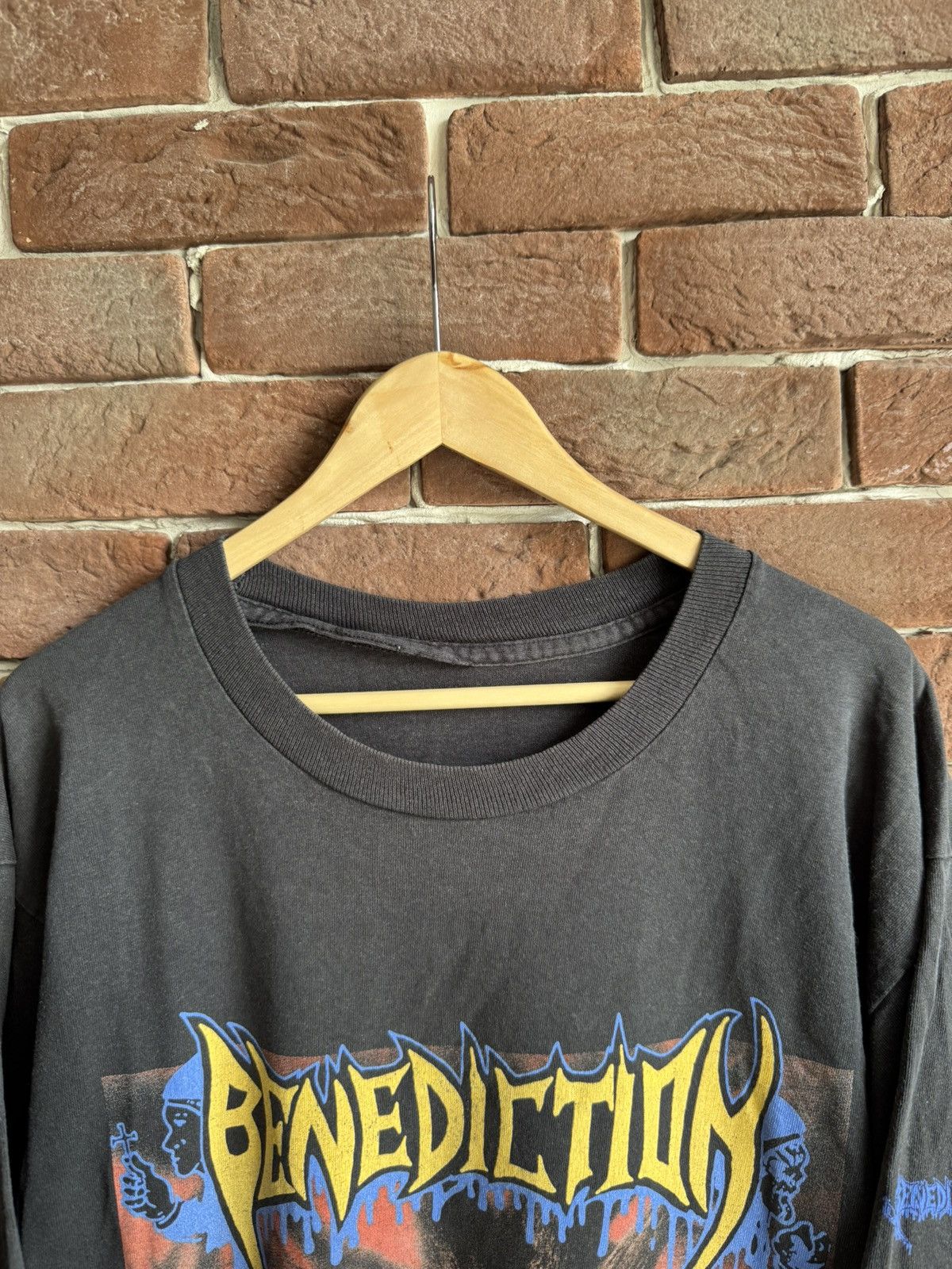 Band Tees Vintage 90s Benediction Grand Leveller Death Metal Band Tee Size US XL / EU 56 / 4 - 10 Thumbnail