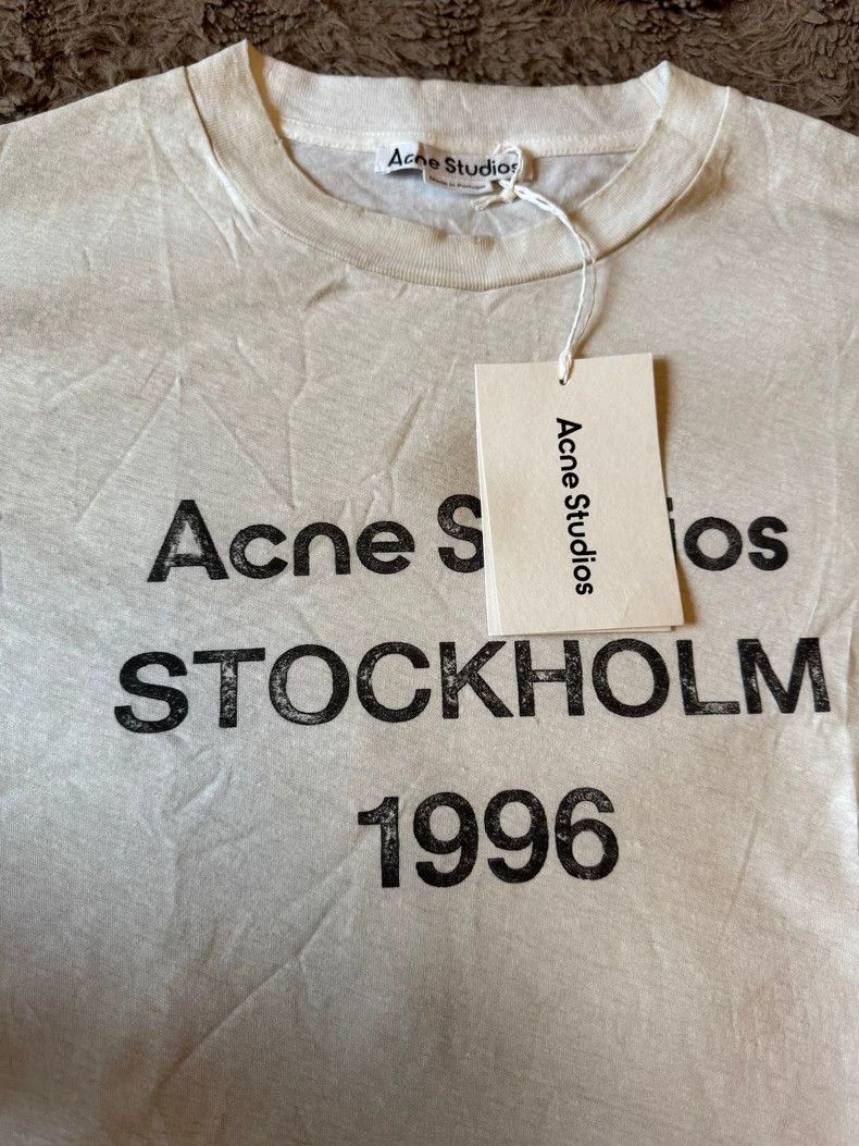 Acne Studios Acne Studios White letter long-sleeved shirt Size US S / EU 44-46 / 1 - 4 Thumbnail