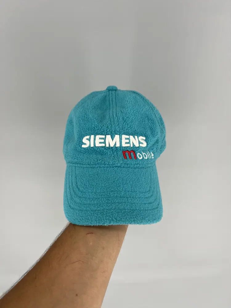 Vintage Siemens Vintage Fleece Trucker Hat Teal Snapback 80s 90s Size ONE SIZE - 1 Thumbnail