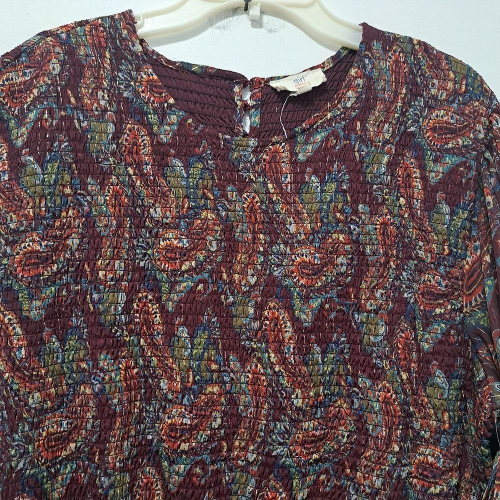 Other Girl Soul Tiered Paisley Print Western Cottagecore Maxi Dres Size 3XL / US 20-22 - 9 Thumbnail
