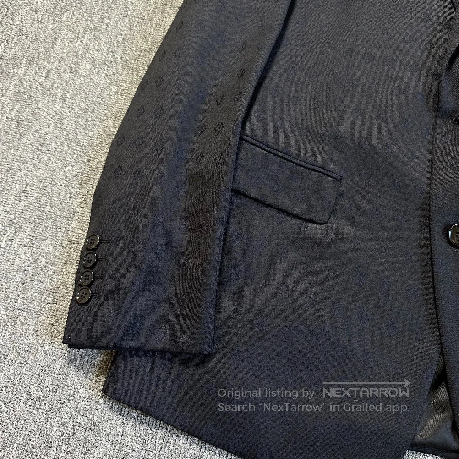 Dior Dior Wool Blazer with Logo Pattern. Size US L / EU 52-54 / 3 - 2 Thumbnail
