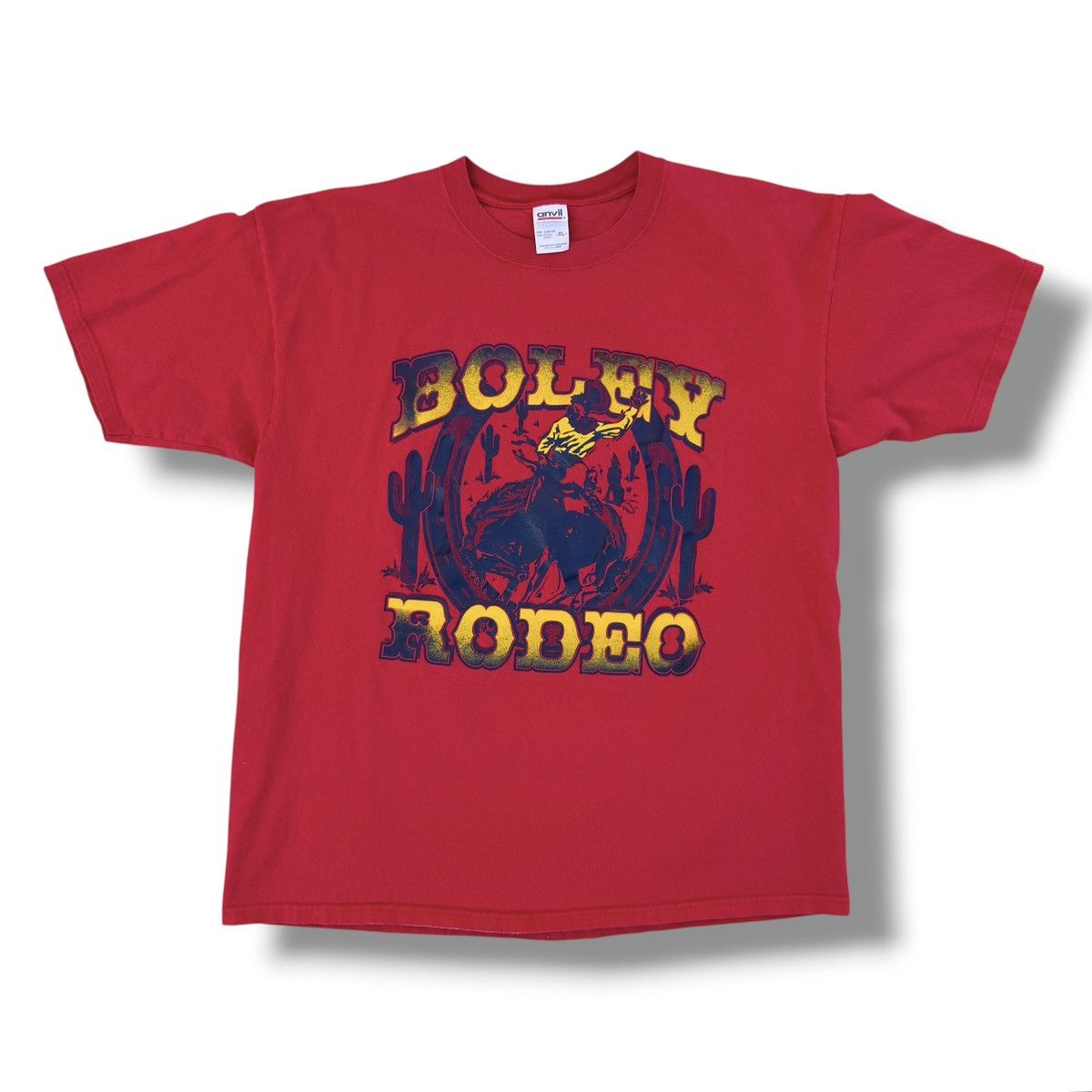 Other Vintage Y2K Boley Rodeo T-Shirt Anvil Red XL Cowboy Western Size US XL / EU 56 / 4 - 1 Thumbnail