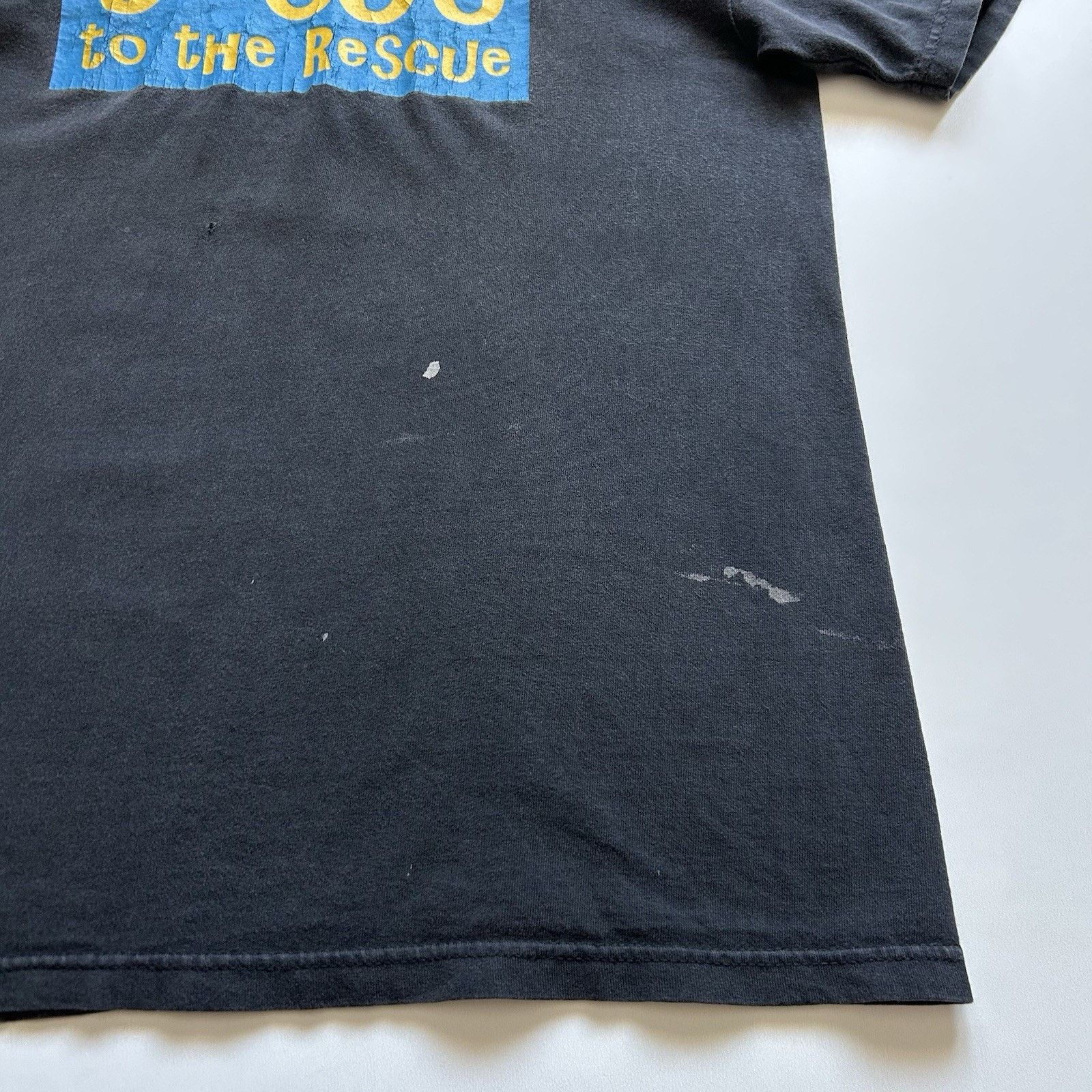Hanes × Vintage Vintage Jesus To The Rescue T-Shirt Medium Hanes Faded Black Size US M / EU 48-50 / 2 - 3 Thumbnail
