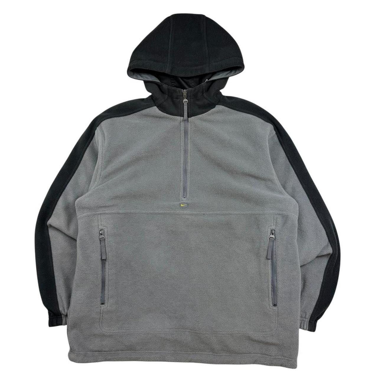 Nike Vintage Nike TN Hex Reversible 1/4 Zip Fleece Hoodie - Large Size US L / EU 52-54 / 3 - 1 Thumbnail