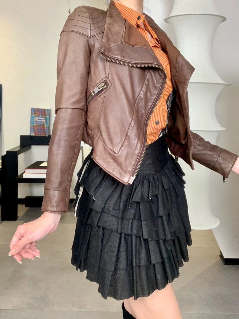 Vivienne Westwood Vivienne Westwood size2 Brown lamb-skin coat Size M / US 6-8 / IT 42-44 - 3 Thumbnail