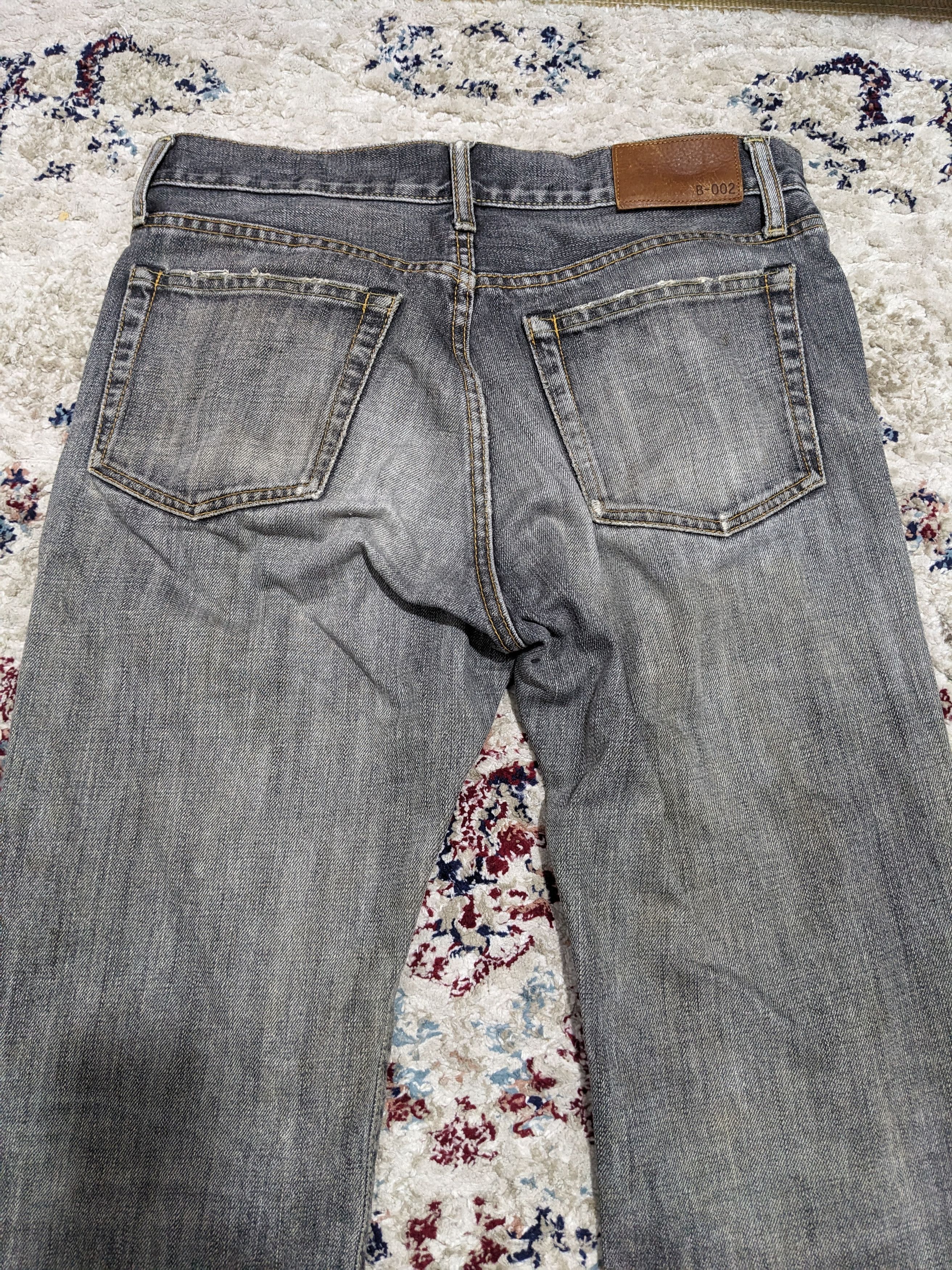 Japanese Brand × Uniqlo × Vintage Uniqlo B002 Faded Black Wash Flare Bootcut Jeans Size US 30 / EU 46 - 10 Thumbnail