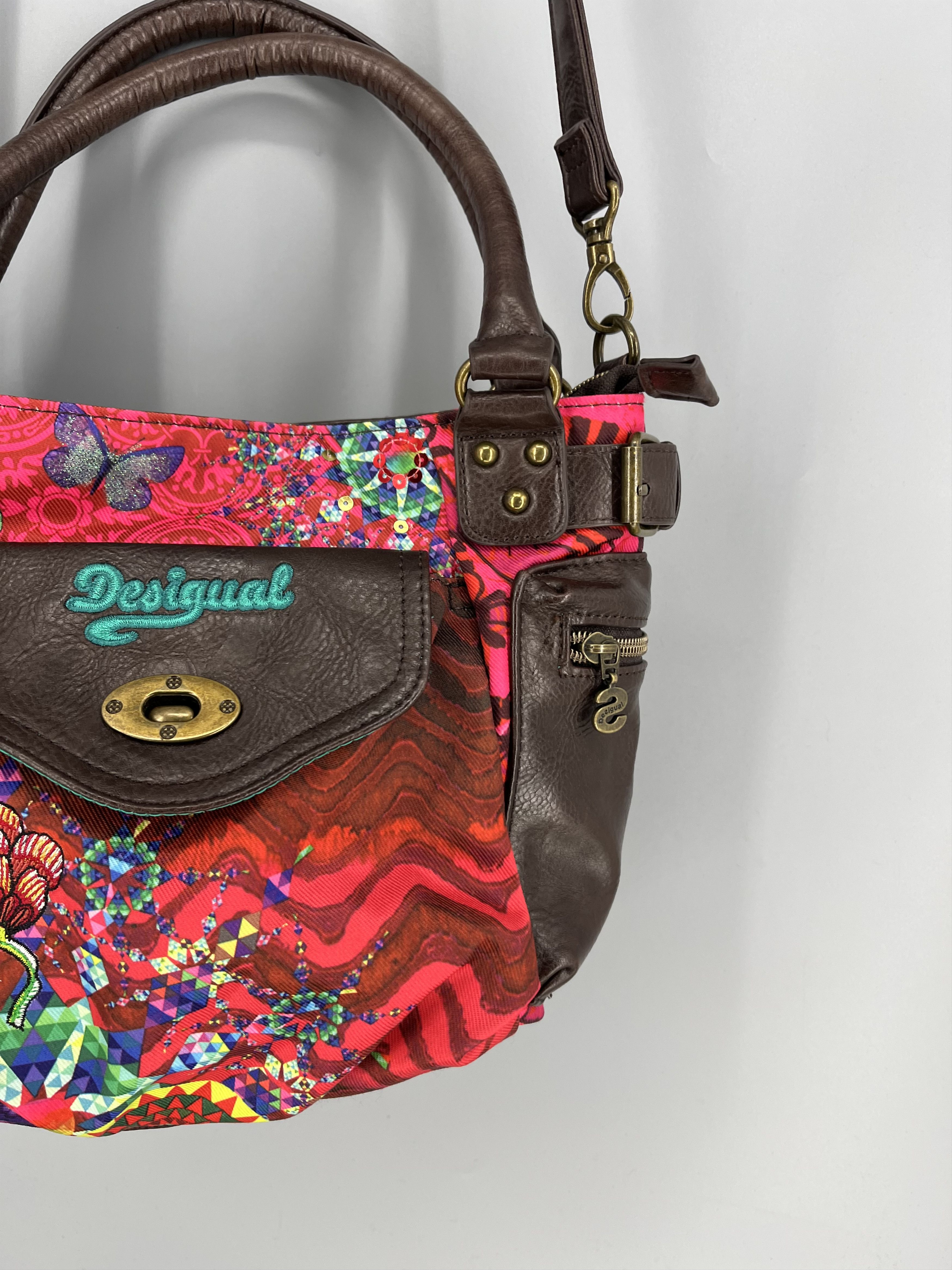 Desigual Desigual Handbag Satchel Rainbow Authentic hand Bag Size ONE SIZE - 7 Thumbnail