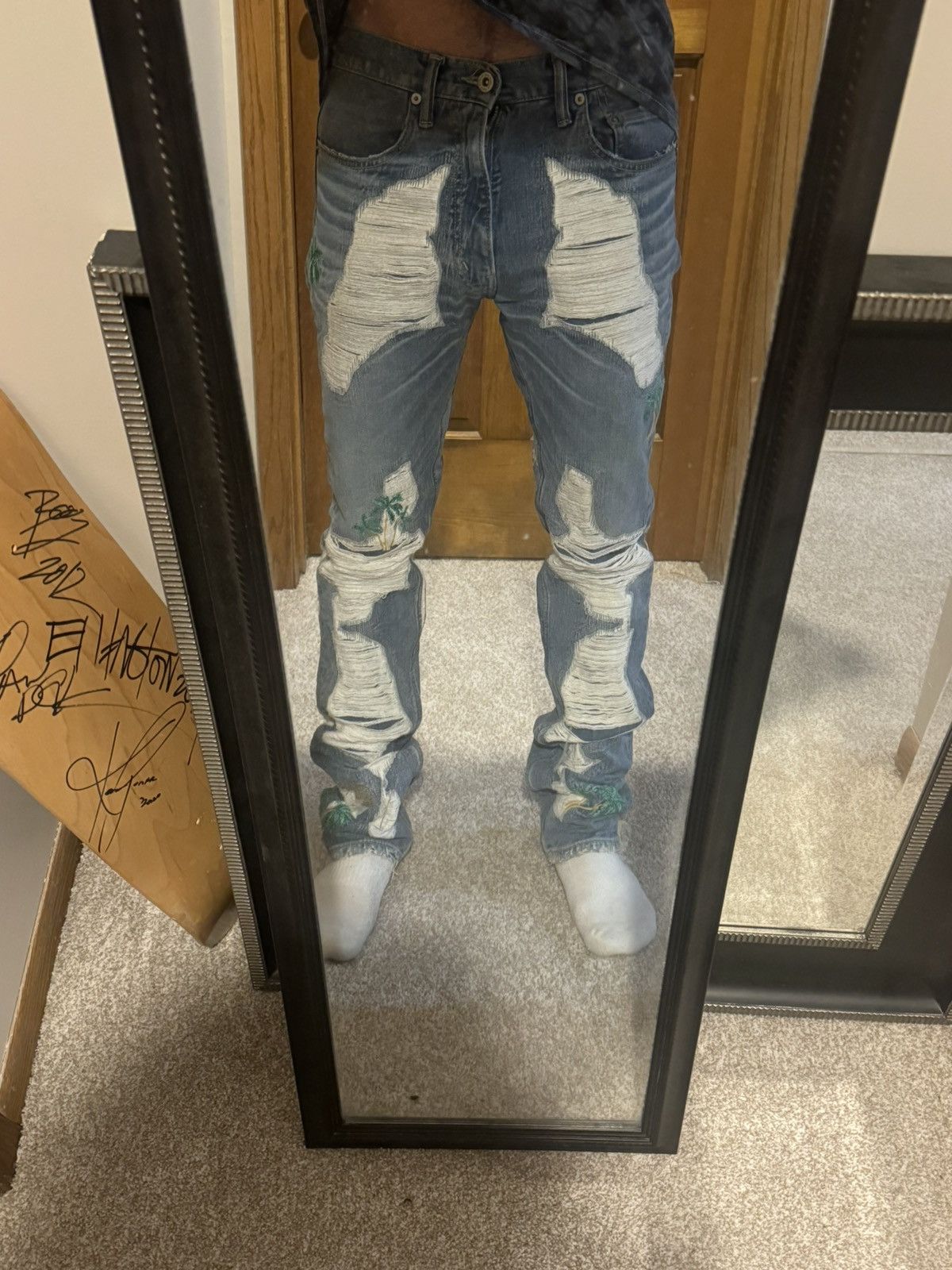 Vlone Palm tree Runway Denim