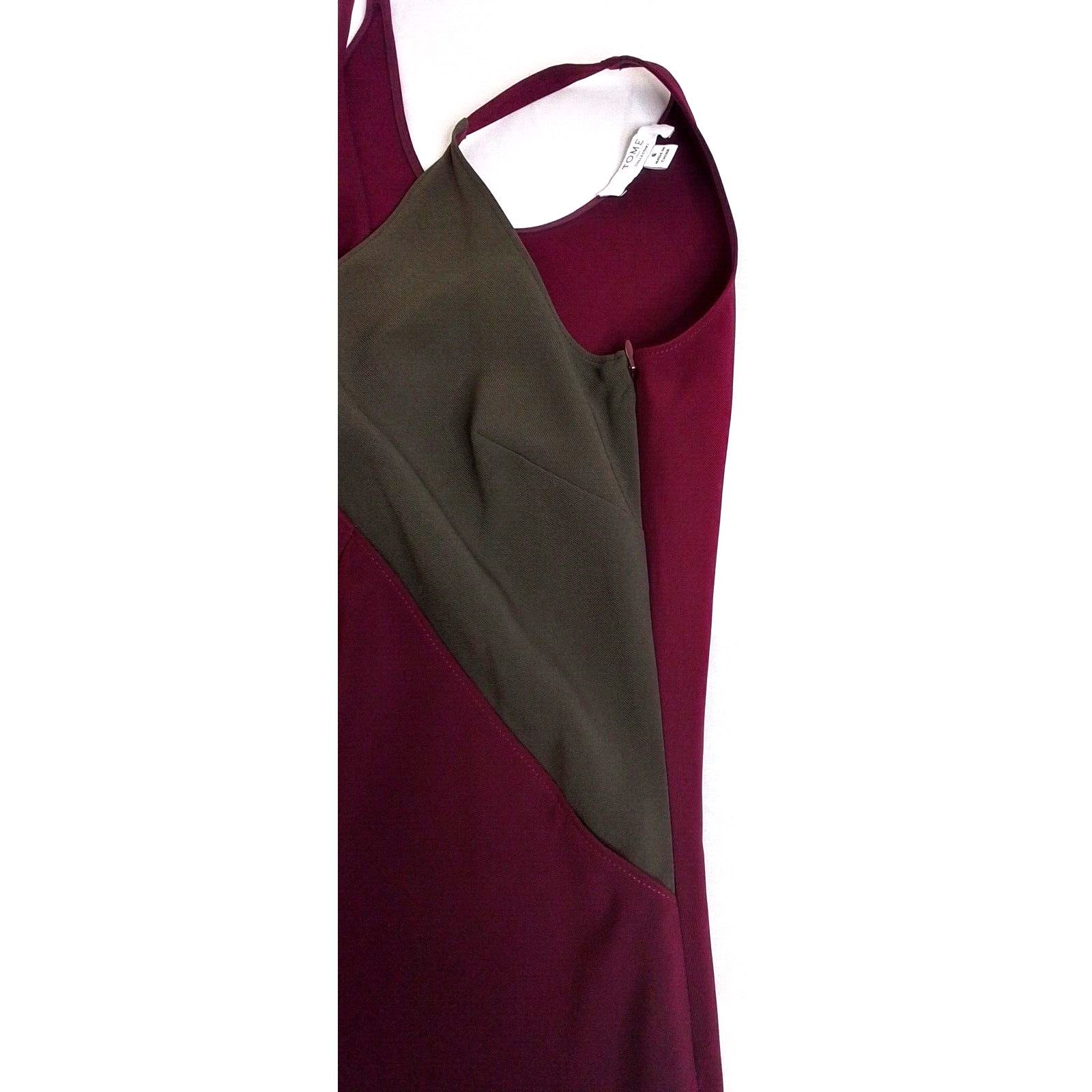 Other Tome Collective Dress Women's 6 Maxi Burgundy & Gray Size M / US 6-8 / IT 42-44 - 6 Thumbnail