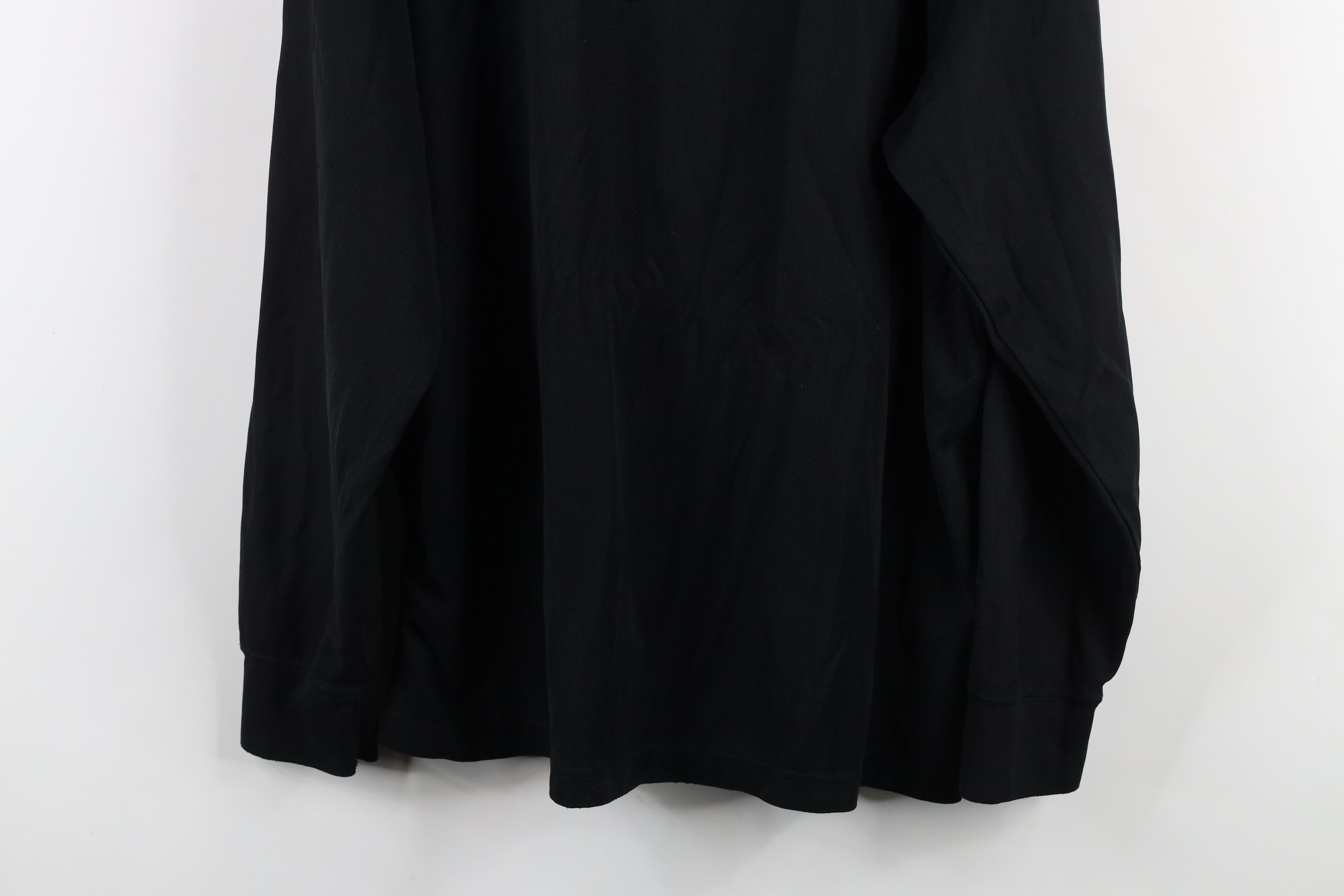 Vintage Vintage 90s Streetwear Mock Neck Long Sleeve T-Shirt Black Size US XL / EU 56 / 4 - 13 Thumbnail