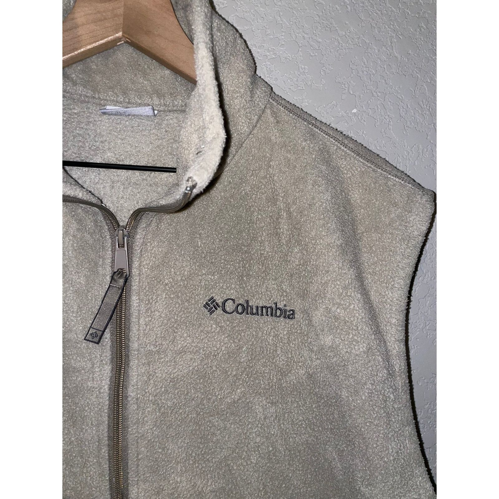 Columbia Womens Columbia Brown Fleece Vest Full Zip Outerwear L Large Size L / US 10 / IT 46 - 2 Thumbnail