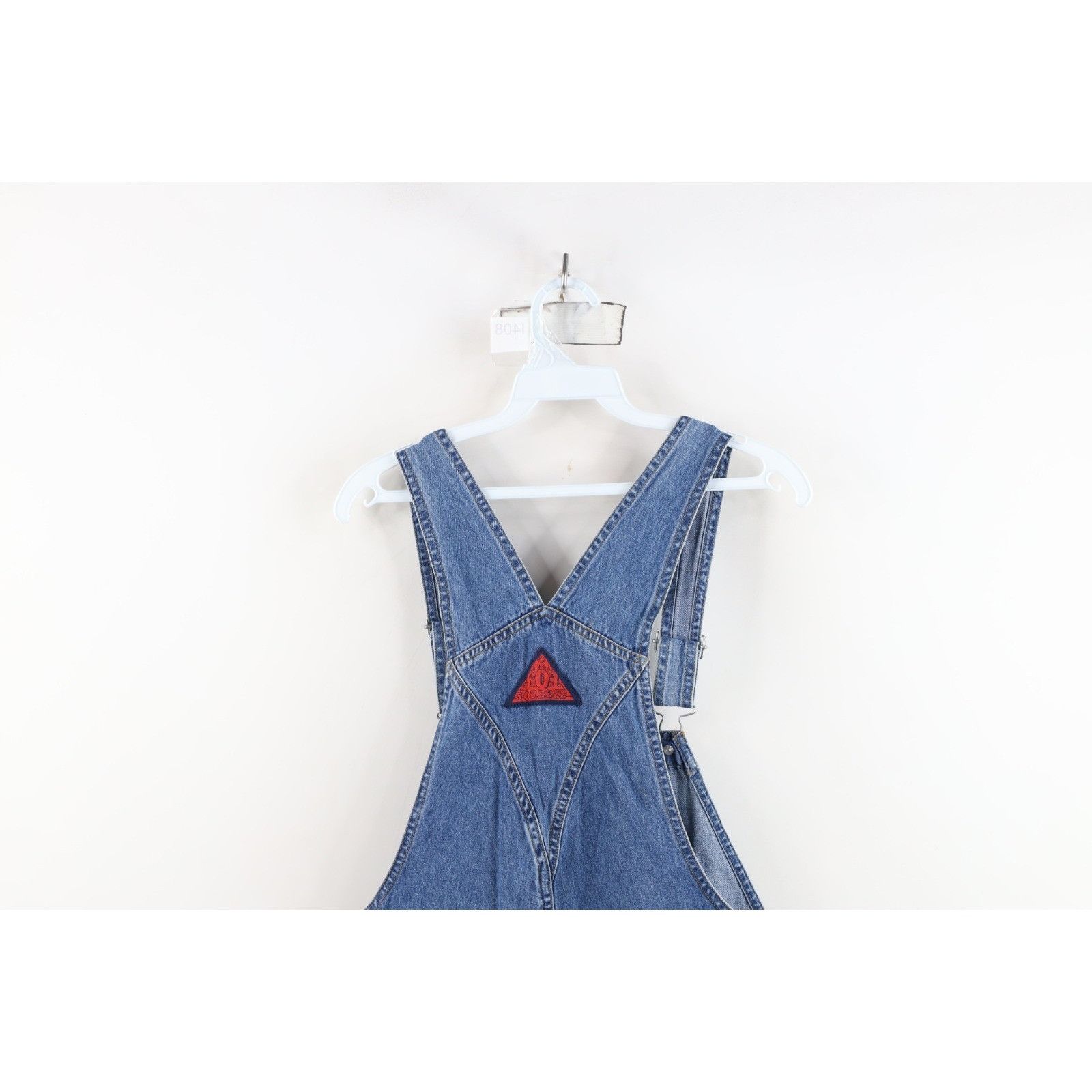 Vintage Vintage 90s Streetwear Faded Denim Jean Shortalls Size 30" / US 8 / IT 44 - 14 Thumbnail