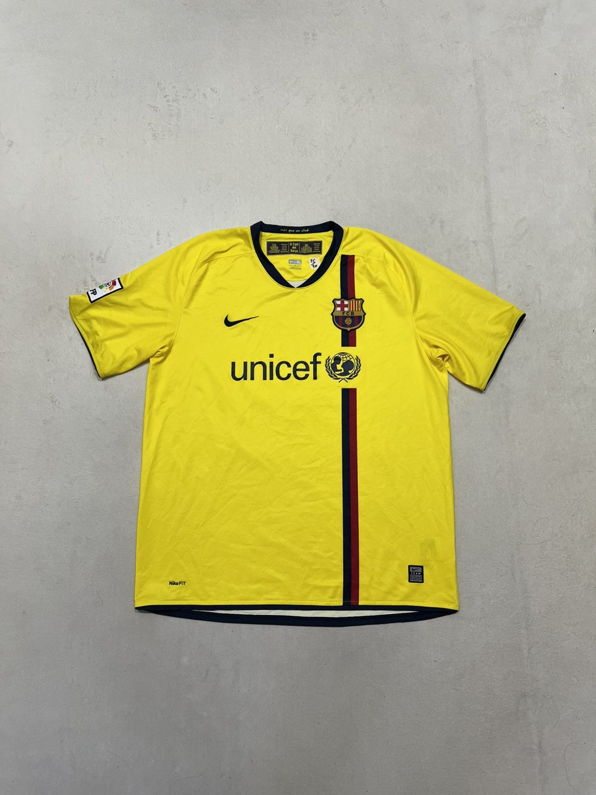 Nike Barcelona 2008 Nike Away Jersey #Messi 10 Size US XL / EU 56 / 4 - 3 Thumbnail