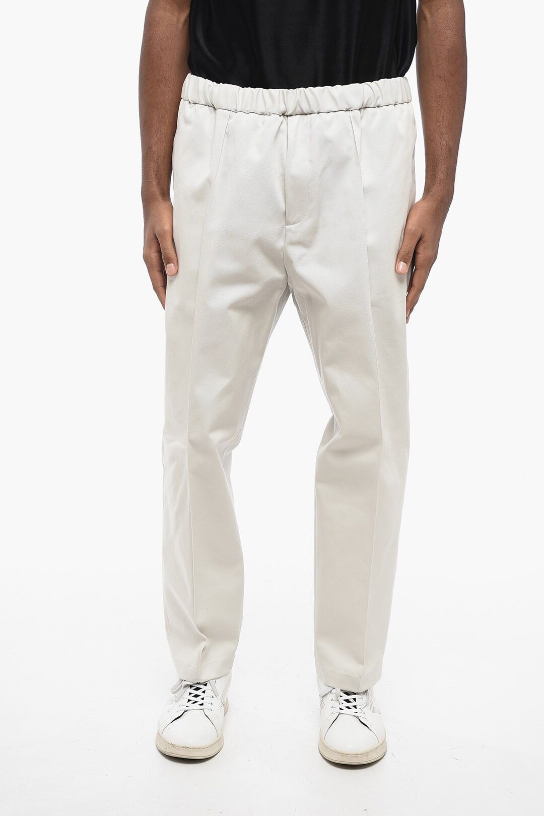Jil Sander og1mm0625 4-Pocketed Twill Cotton Pant in White Size US 34 / EU 50 - 1 Thumbnail
