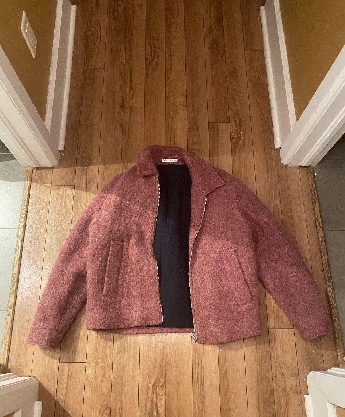Streetwear Vintage Zara Pink bomber jacket Grailed