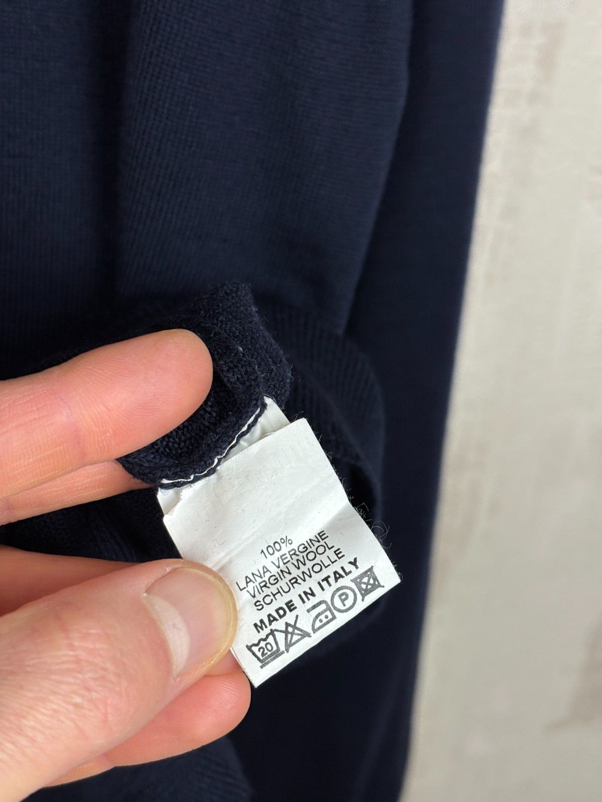 Gran Sasso Gran Sasso Virgin Wool Turtleneck Sweater Navy Blue Size US L / EU 52-54 / 3 - 11 Thumbnail