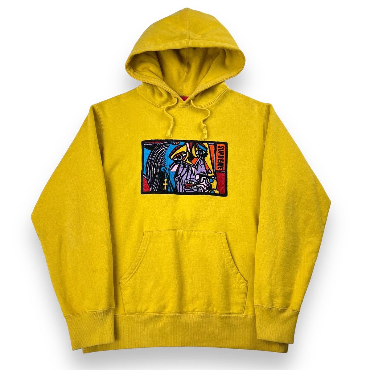 Supreme Supreme Portrait Embroidered Yellow Hoodie Size US M / EU 48-50 / 2 - 2 Thumbnail