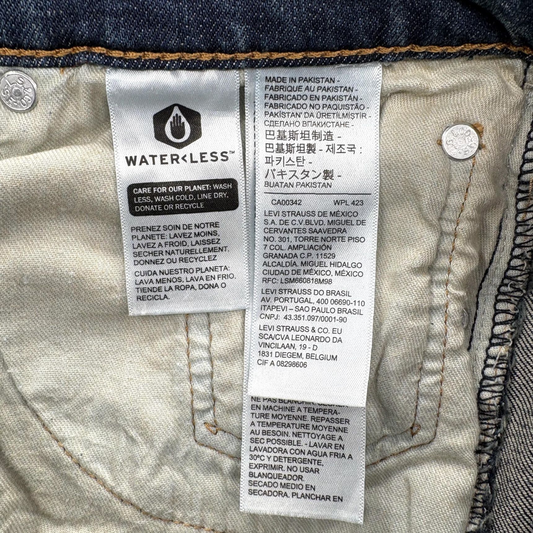 Levi's Levi's 505 Jeans Mens 30x30 Blue Regular Straight Leg Stretch Denim Medium Wash Size US 30 / EU 46 - 4 Thumbnail