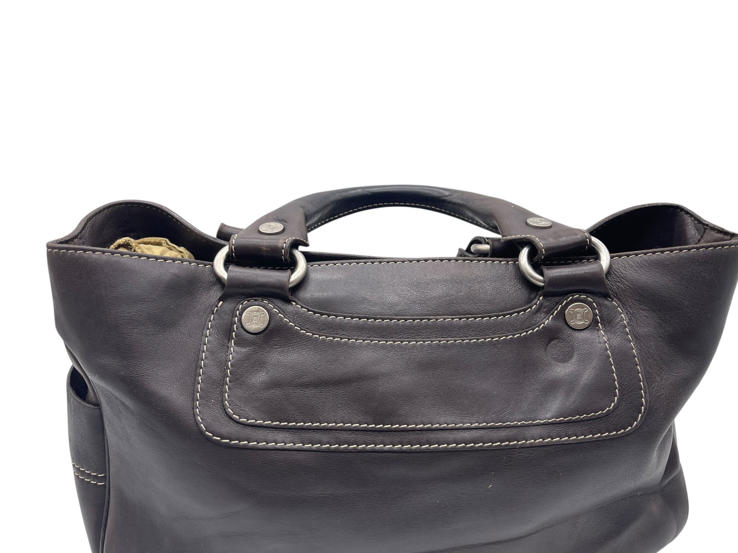 Celine Celine Boogie Bag Brown Leather Vintage Y2K Made in Italy Size ONE SIZE - 7 Thumbnail