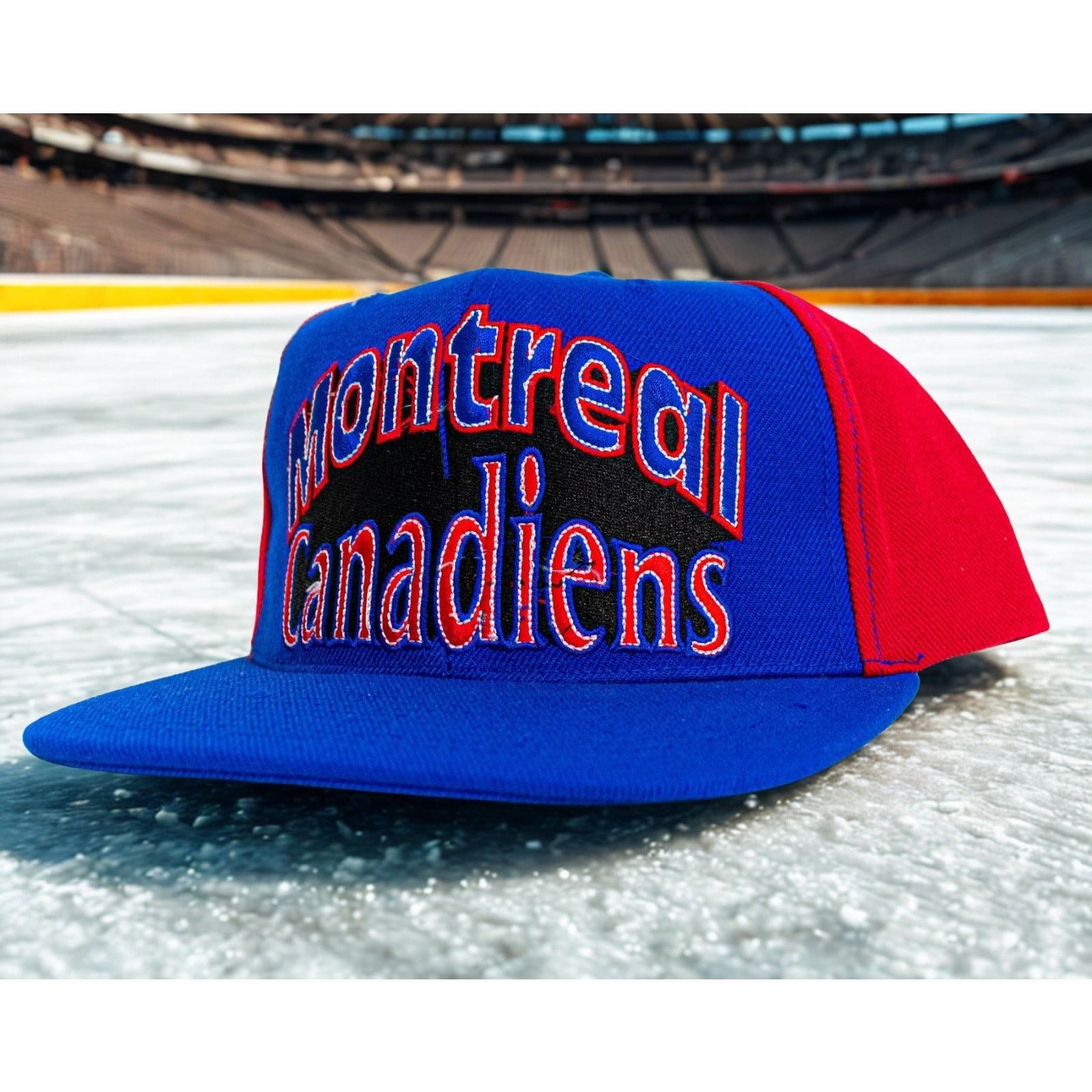 Other Montreal Canadiens AJD Snapback Hat 90s NHL Double Line Arc Size ONE SIZE - 1 Thumbnail