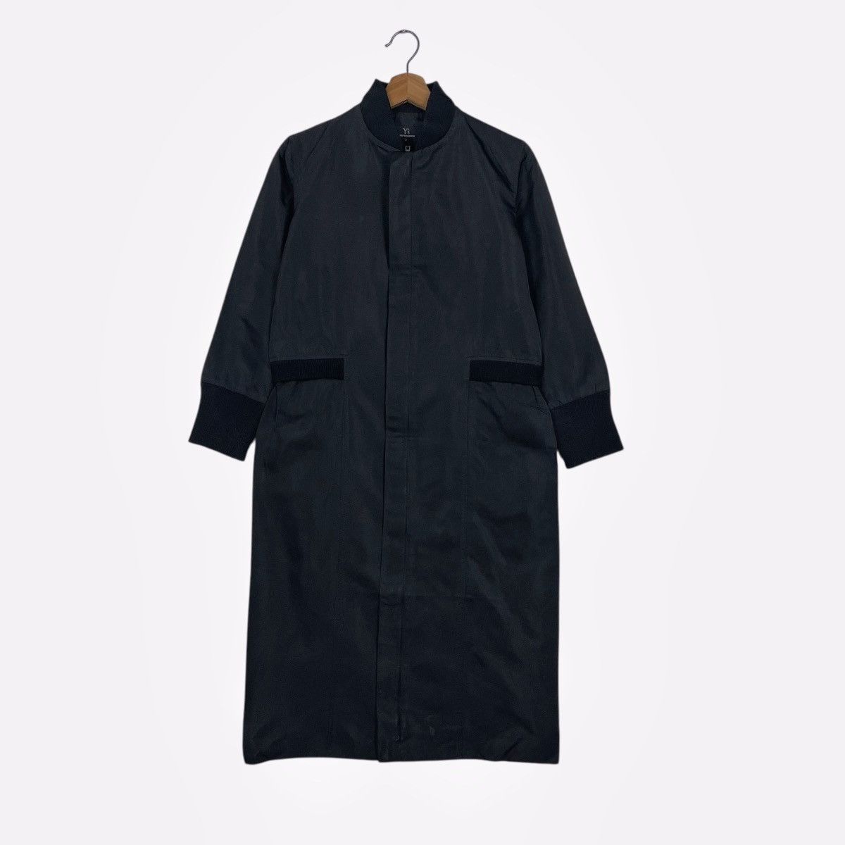 Yohji Yamamoto Y’s Yohji Yamamoto Zipper Soie Silk Long Coat Size M / US 6-8 / IT 42-44 - 9 Thumbnail