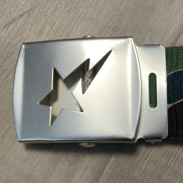 Bape BAPE STA LOGO GI Belt ABC CAMO Green a bathing ape star Size ONE SIZE - 3 Thumbnail