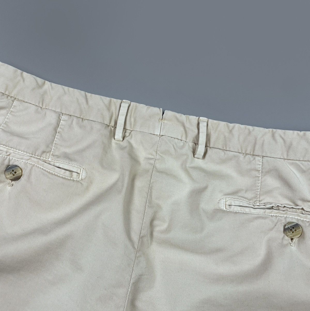 Boglioli Men's BOGLIOLI Milano Flat Front Beige Chino Pants Size 50 Size US 34 / EU 50 - 5 Thumbnail