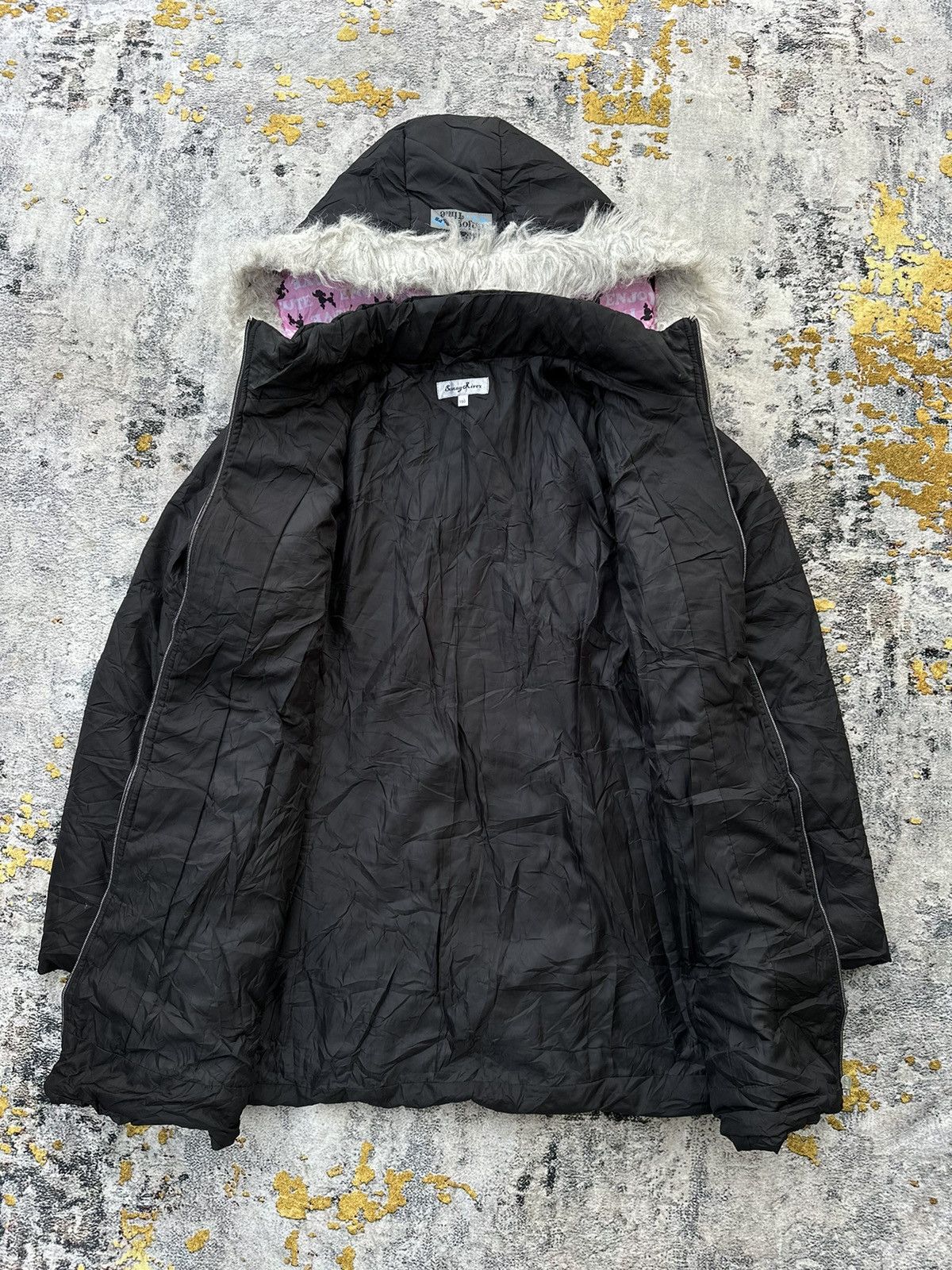 Japanese Brand WINTER SESSION IFSIX LGB STYLE SUNNY RIVEZ WHITE FUR JACKET Size M / US 6-8 / IT 42-44 - 5 Thumbnail