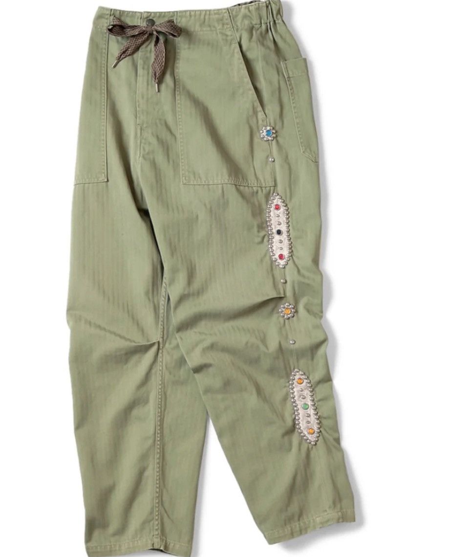 Kapital Legs Sulfurized Herringbone Easy Baker Pants