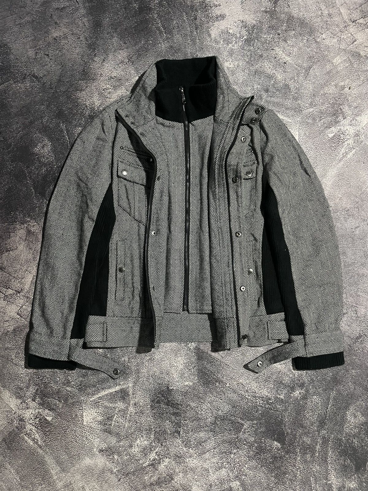 semanticdesign Semanticdesign Double Zipper Wool Jacket Vkei Style Size US L / EU 52-54 / 3 - 8 Thumbnail