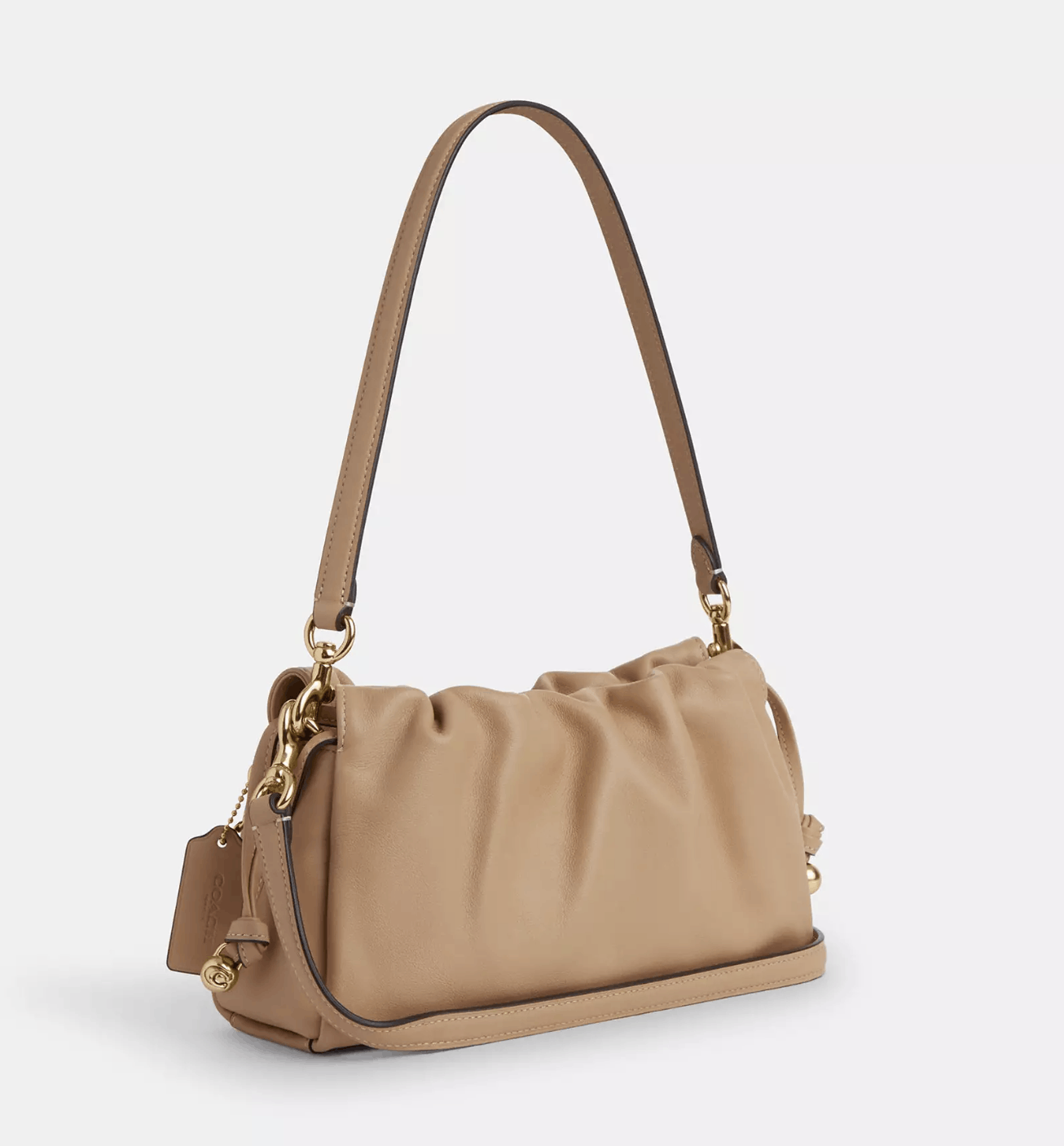Coach NWT Coach Faye Shoulder Bag With Ruching CV529 Size ONE SIZE - 12 Thumbnail