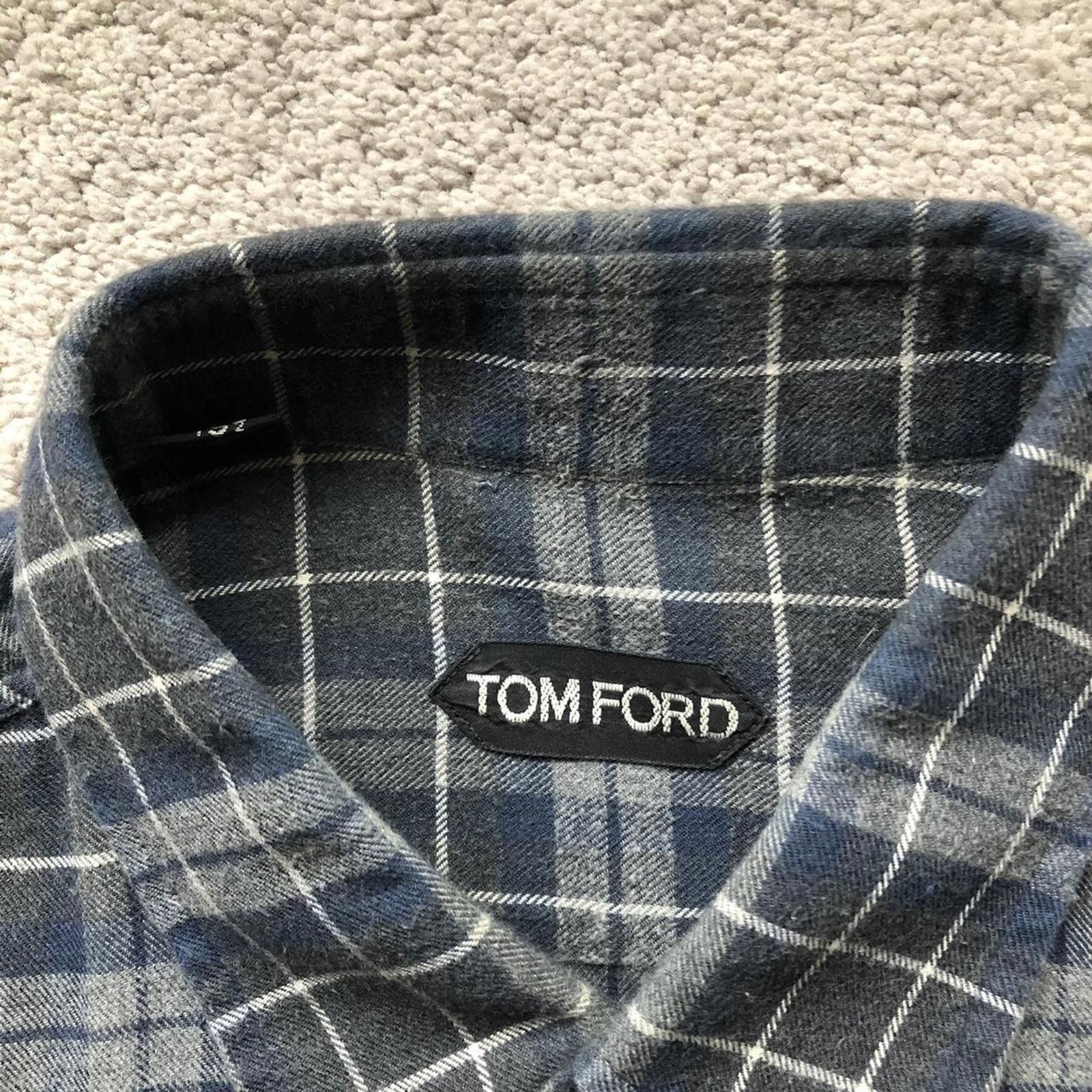 Tom Ford Tom Ford Checkered Flannel Shirt Size US M / EU 48-50 / 2 - 3 Thumbnail