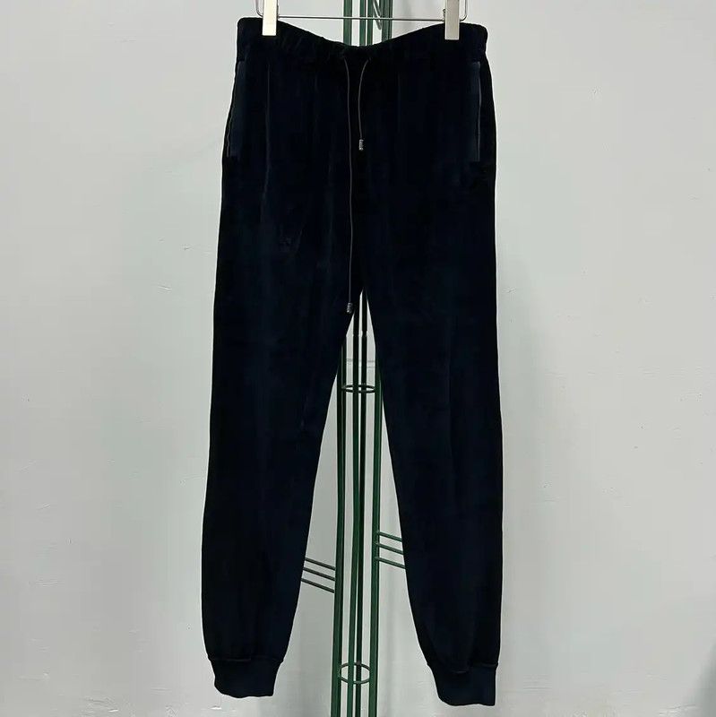 Versace Versace Black Cotton Medusa Casual Pants 0089 Size US 26 / EU 42 - 1 Thumbnail
