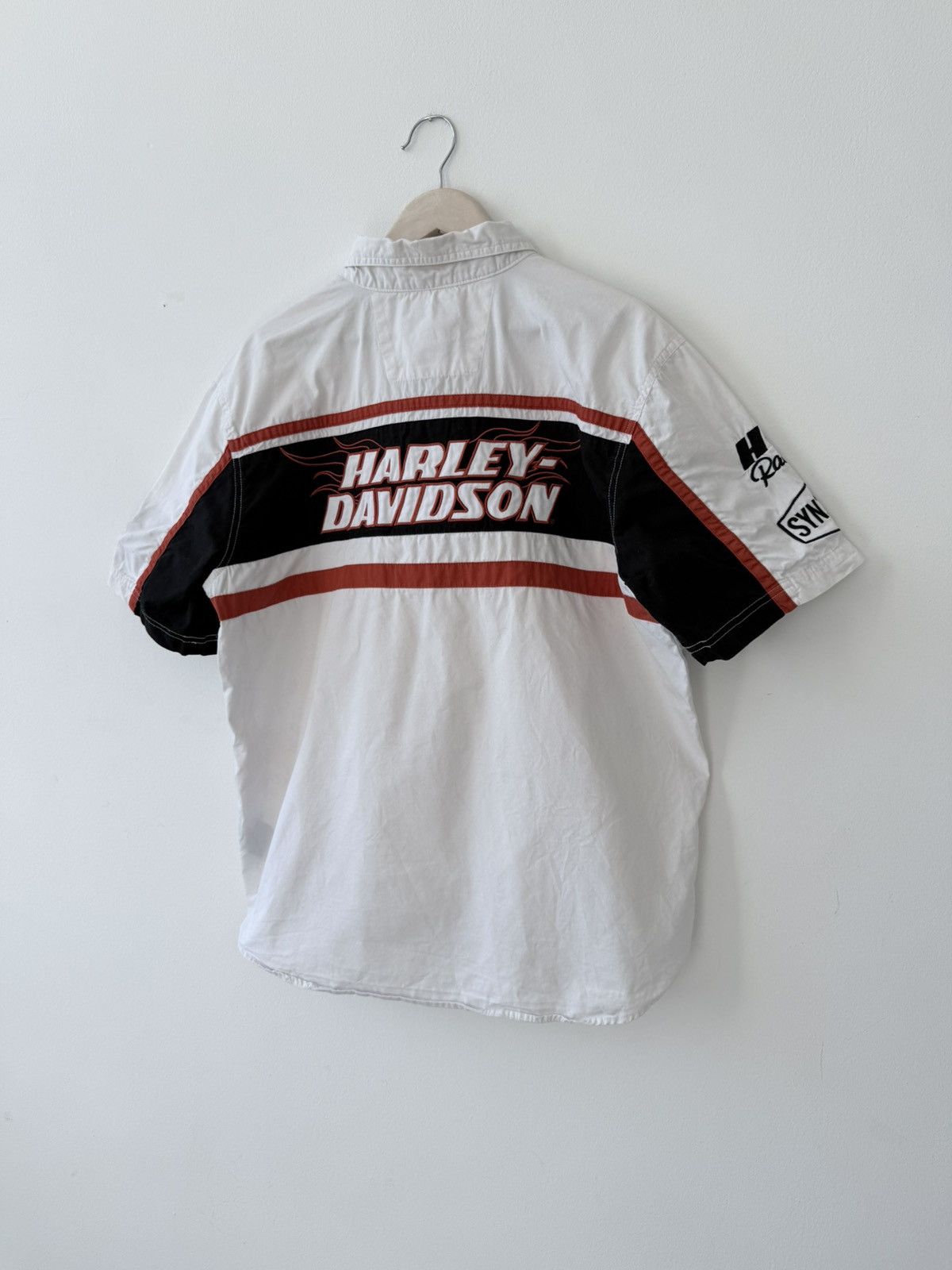Harley Davidson Vintage Harley Davidson Racing Shirt Embroidered Spellout Size US L / EU 52-54 / 3 - 6 Thumbnail