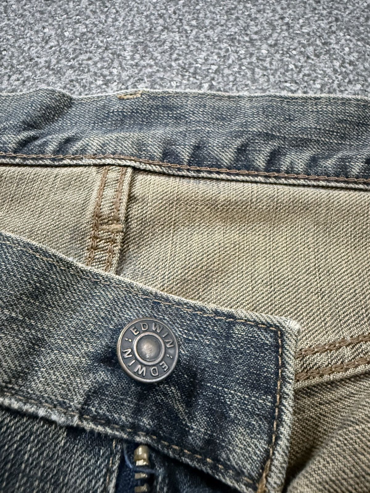 Kapital Vintage 90s Baggy Black Faded Rusty Edwin 503 Denim Jeans Size US 36 / EU 52 - 18 Thumbnail
