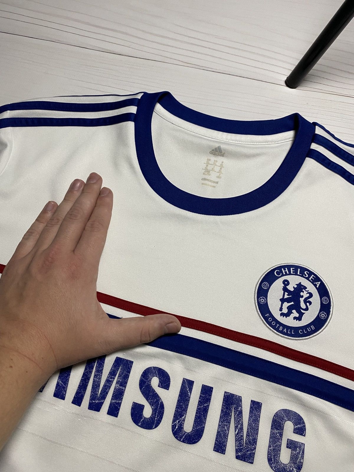 Adidas Vintage Adidas Chelsea FC 2013/14 away soccer y2k jersey Size US XL / EU 56 / 4 - 13 Thumbnail