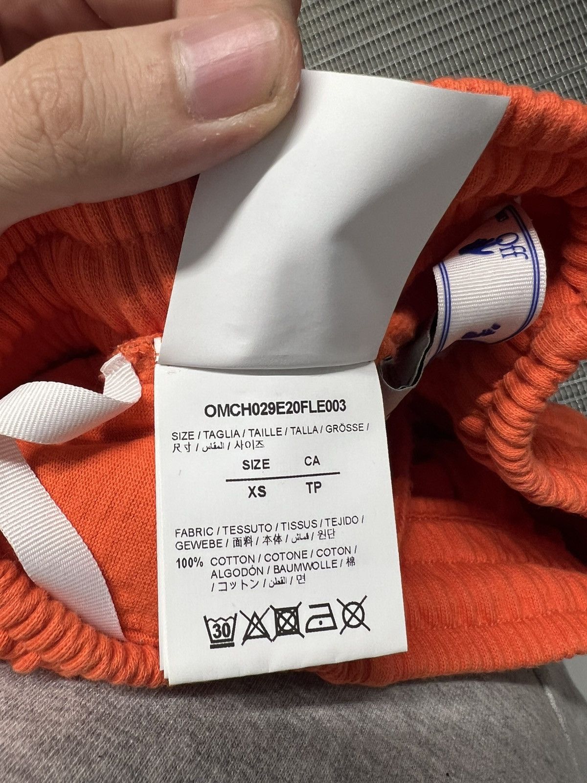 Off-White Orange Sprayed Arrows Logo Sweatpants Size US 28 / EU 44 - 5 Thumbnail