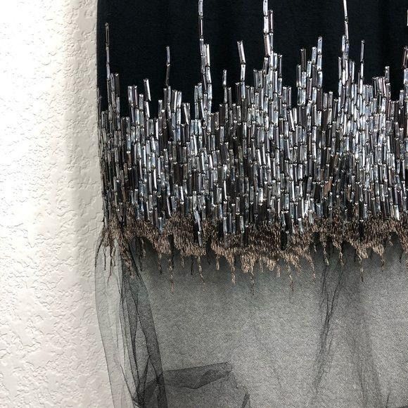 Other Wes Gordon Embroidered Tulle-Trim Knit Top Size S / US 4 / IT 40 - 5 Thumbnail
