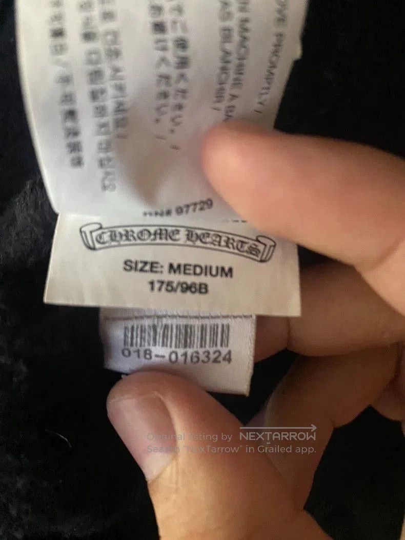Chrome Hearts Chrome Hearts Black Zip Hoodie with White Prints. Size US M / EU 48-50 / 2 - 8 Thumbnail