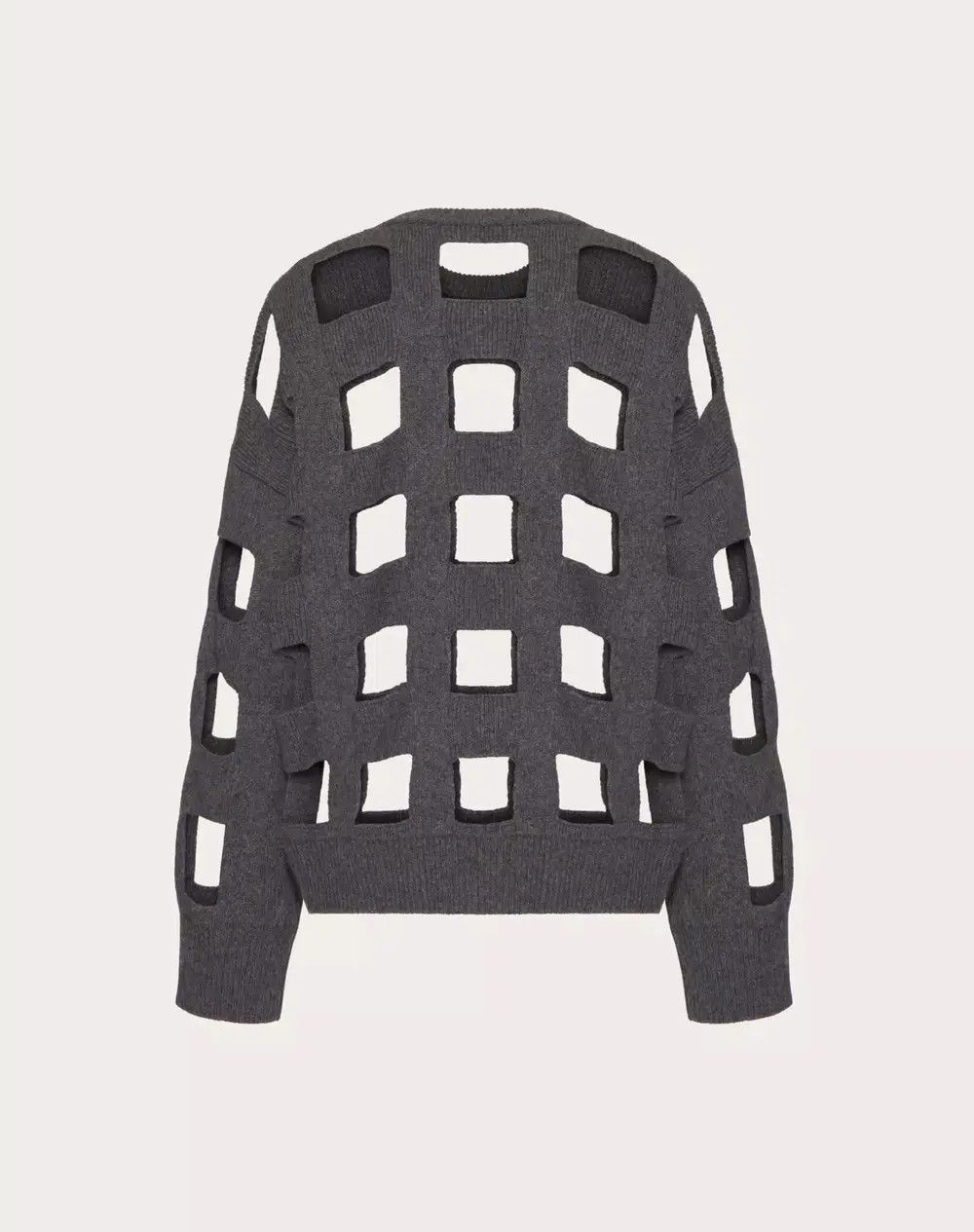 Valentino o1s1wg111125 Wool Jumper Sweater in Gray Size S / US 4 / IT 40 - 2 Thumbnail