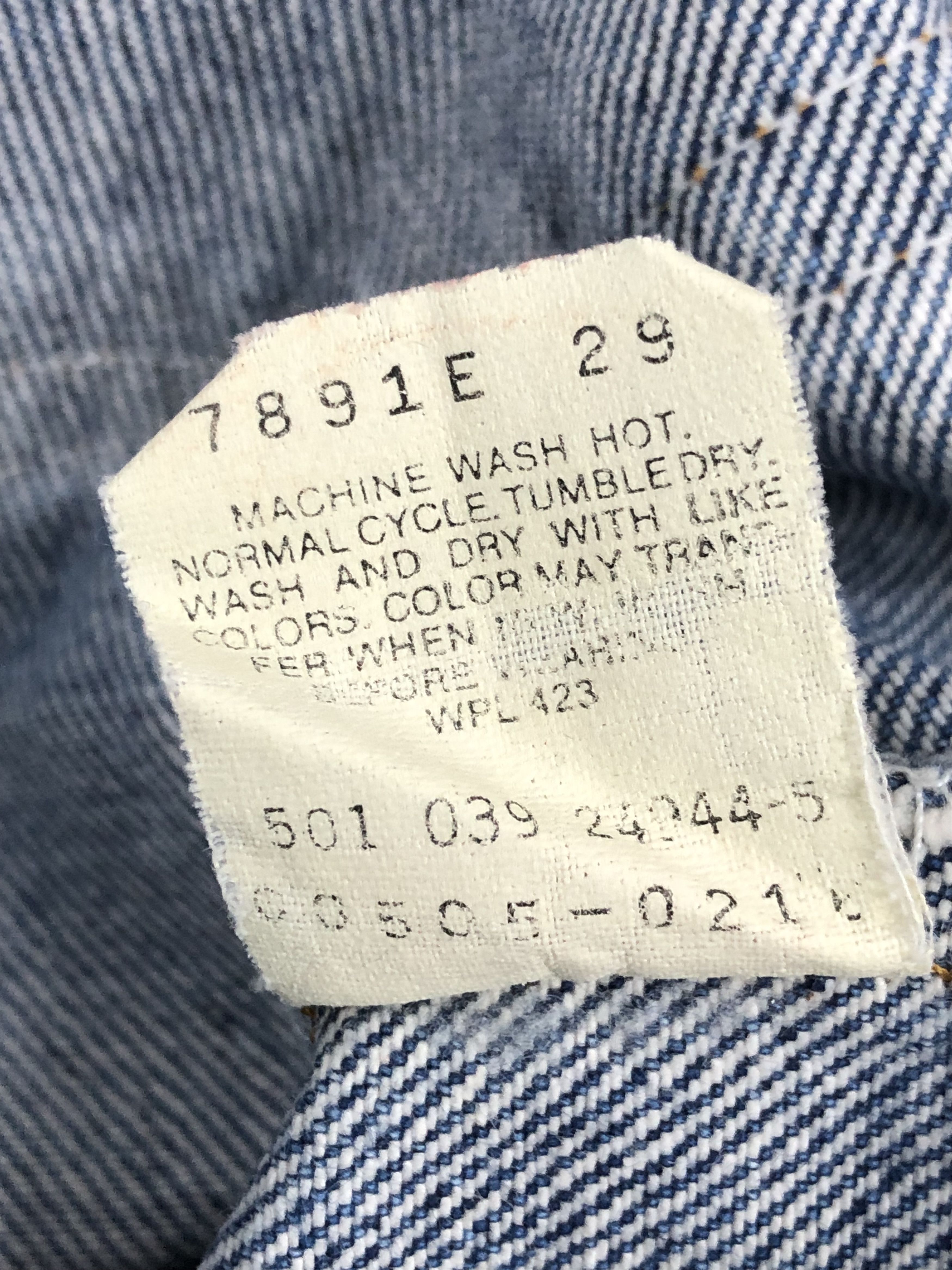 Levi's Vintage 90s Levis 505 Faded Blue Jeans DPP0161 Size US 33 - 8 Thumbnail