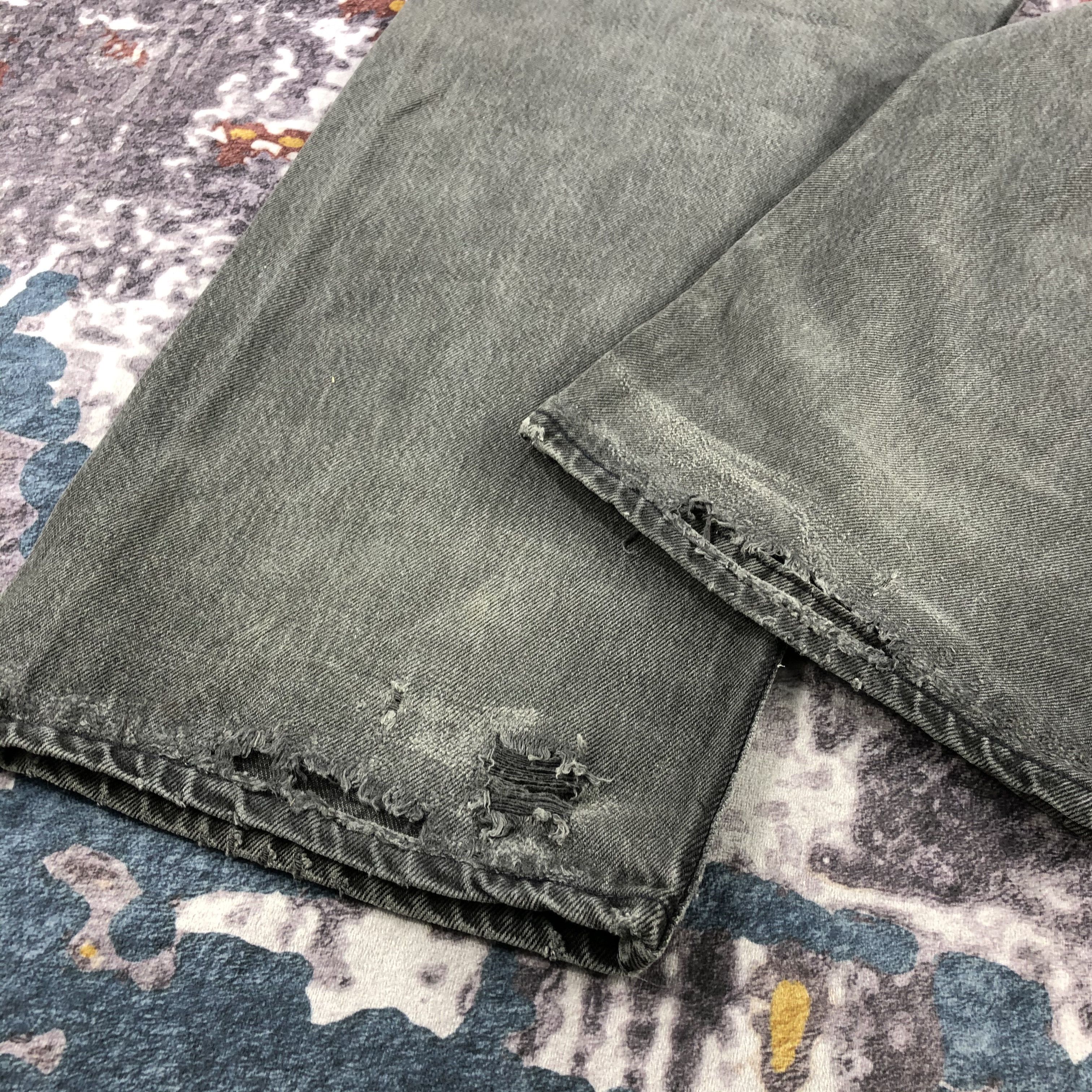 Levi's Vintage 90s Levis 501 Faded Black Jeans-JM2541 Size US 42 / EU 58 - 4 Thumbnail