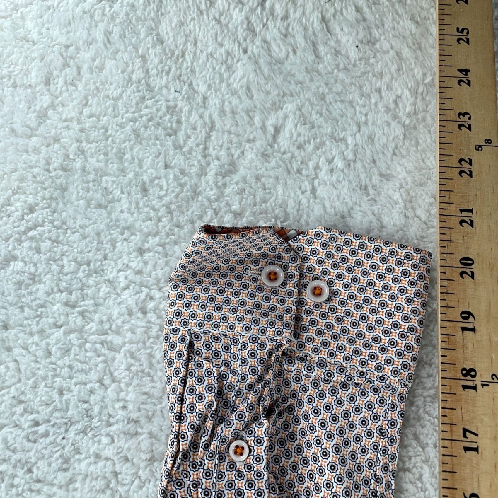 Johnston & Murphy Johnston & Murphy Shirt Mens XL Multi Geo Print XC4 Button-Down Easy Care Breathable Pockets Casual Geometric Size US XL / EU 56 / 4 - 8 Thumbnail