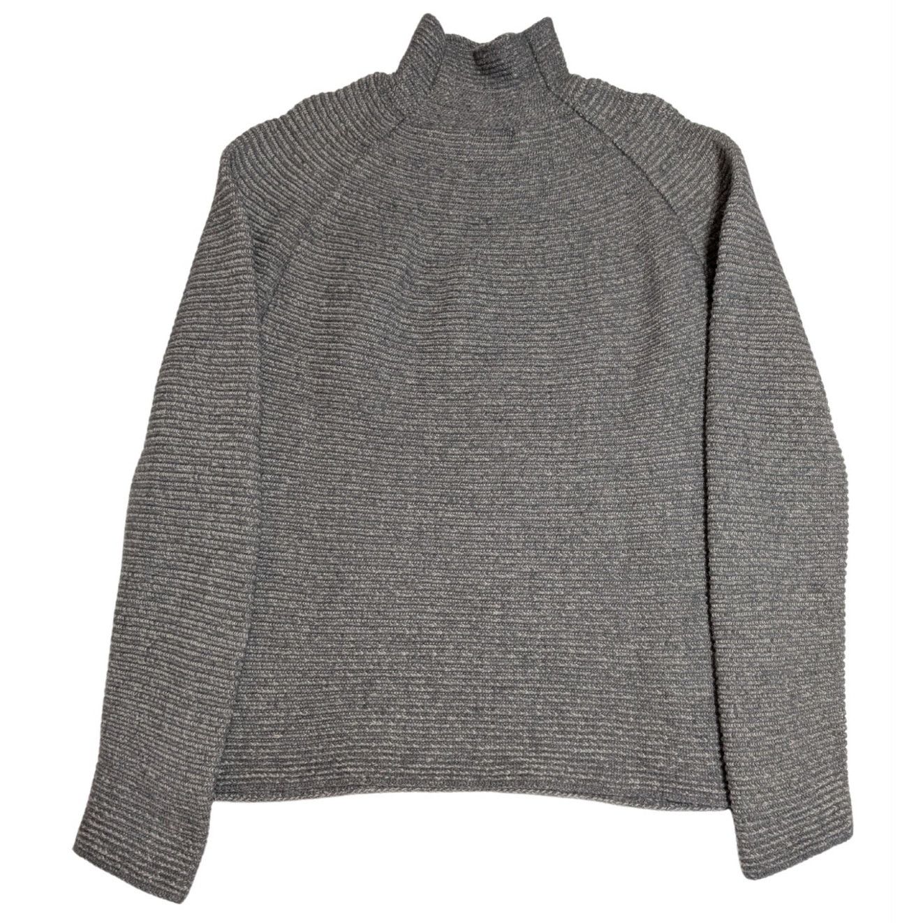 Donna Karan Donna Karan Women's 100% Wool Gray Turtleneck Sweater USED Size L / US 10 / IT 46 - 6 Thumbnail