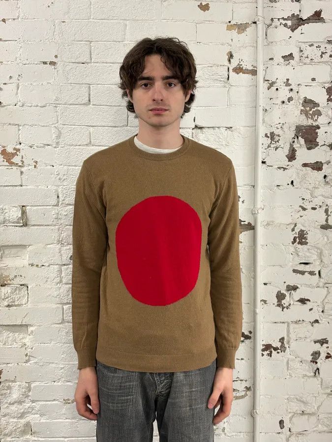 Daniele Alessandrini 2000s Daniele Alessandrini Brown Japan Wool Sweater Size US S / EU 44-46 / 1 - 2 Thumbnail