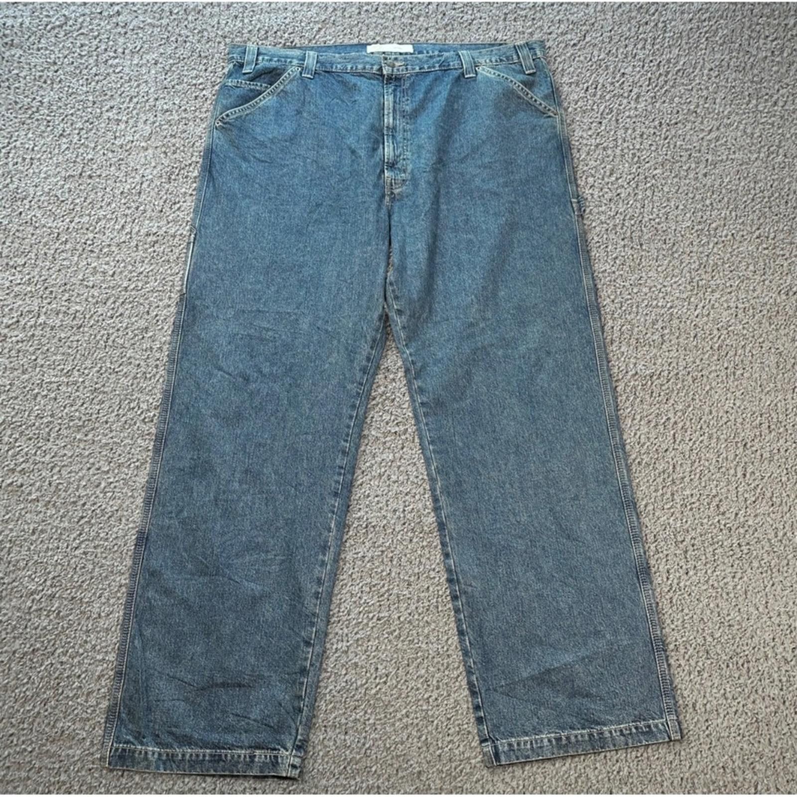 Other Signature Levi Strauss Gold Carpenter Jeans Mens 46x34 Blue Size US 44 / EU 60 - 1 Thumbnail